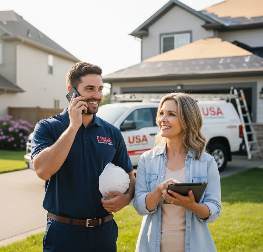 USA Roof Repair Experts customer support in Girardville
